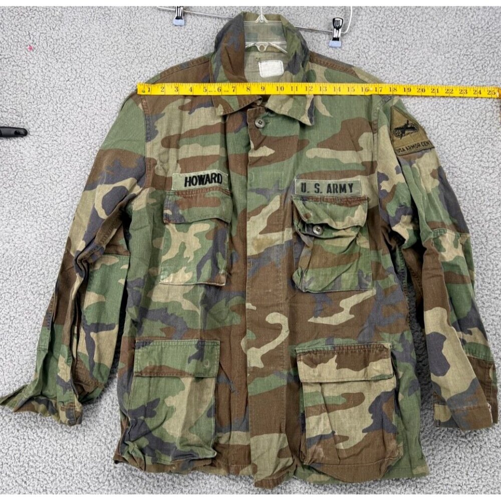 Army Men’s Hot Weather Woodland Camouflage Pattern Combat Coat Size N/A